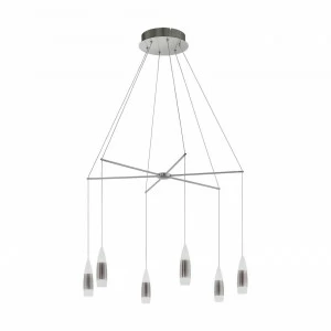 Подвесная светодиодная люстра Eglo Santiga 39326 EGLO ДИЗАЙНЕРСКИЕ, SANTIGA 279860 Белый;серебро