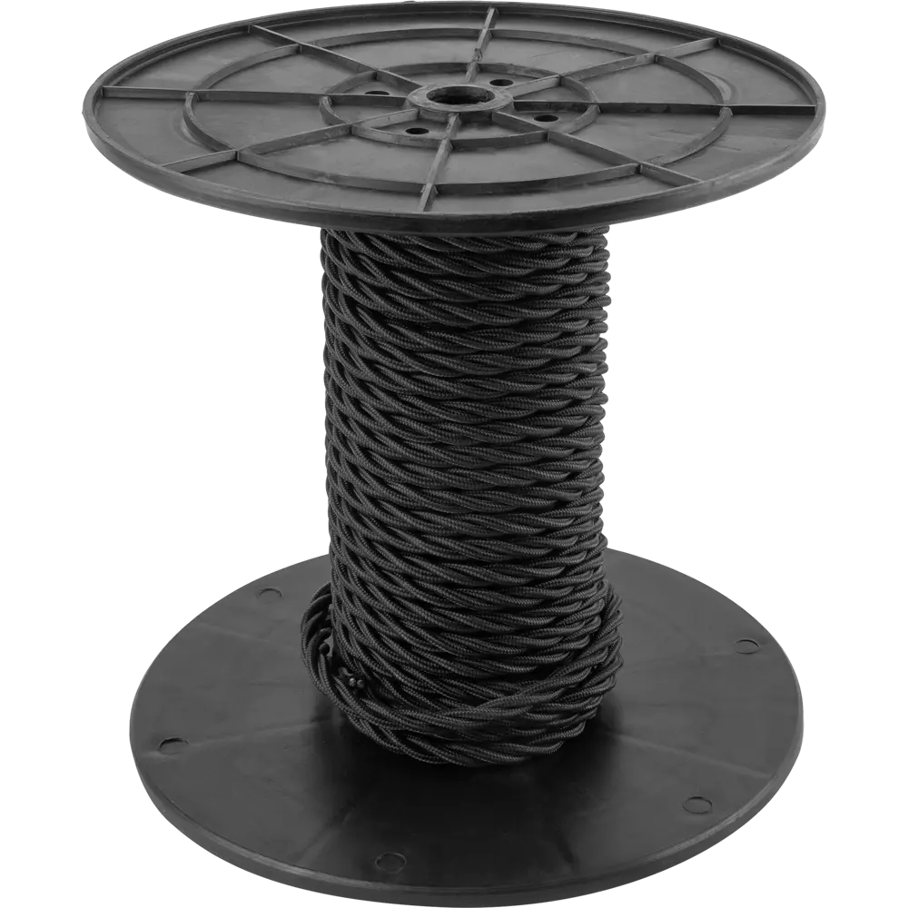 Ретро кабель ELECTRALINE 3x2.5 мм² черный для открытой проводки 82600528 STLM-0031145 - Вид №1