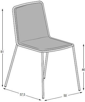 Lago Стул из мягкой ткани sun-id-1433636 - Вид №11