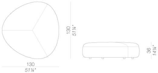 Lapalma Пуф из мягкой ткани Kipu sun-id-1416968 - Вид №8