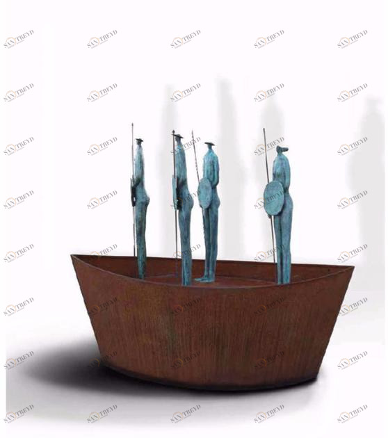 Mirabili Corten ™ и бронзовая скульптура Paolo staccioli sun-id-1349114