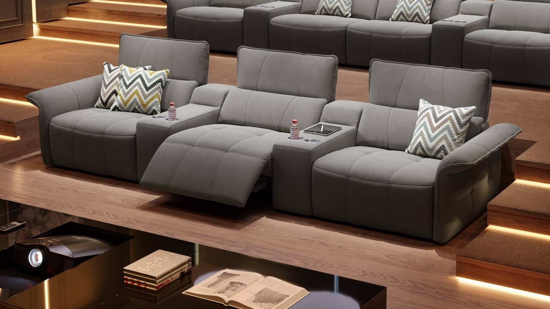 3-местный тканевый диван с откидной спинкой Sofanella ADRIA KINO ARCH-00140573