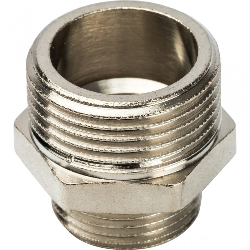 Ниппель переходной НН 1х3/4" никель STOUT SFT0004000134 - Вид №1