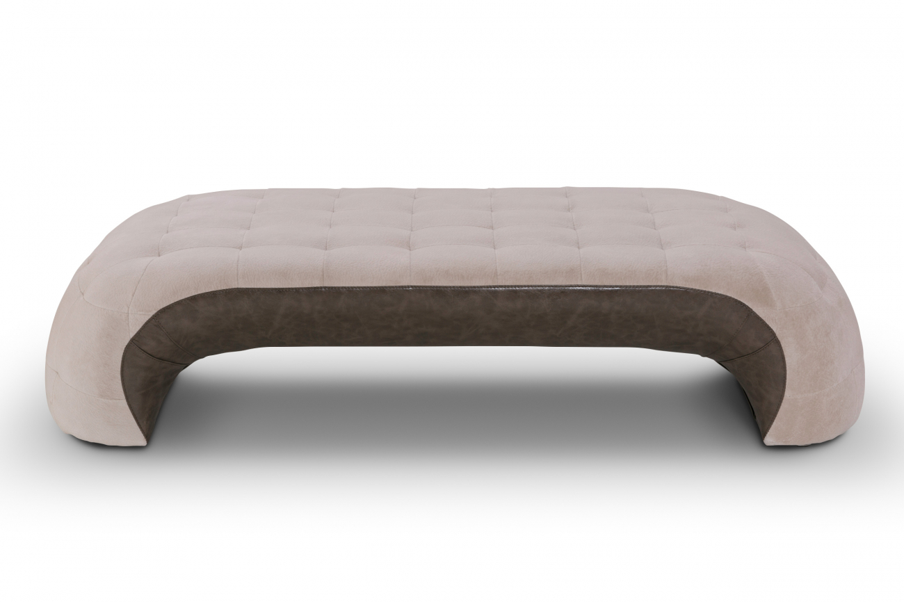 Банкетка Meridian бежевая KELLY LOUNGE ДИЗАЙНЕРСКИЕ 094400 Бежевый;коричневый  - Вид №2