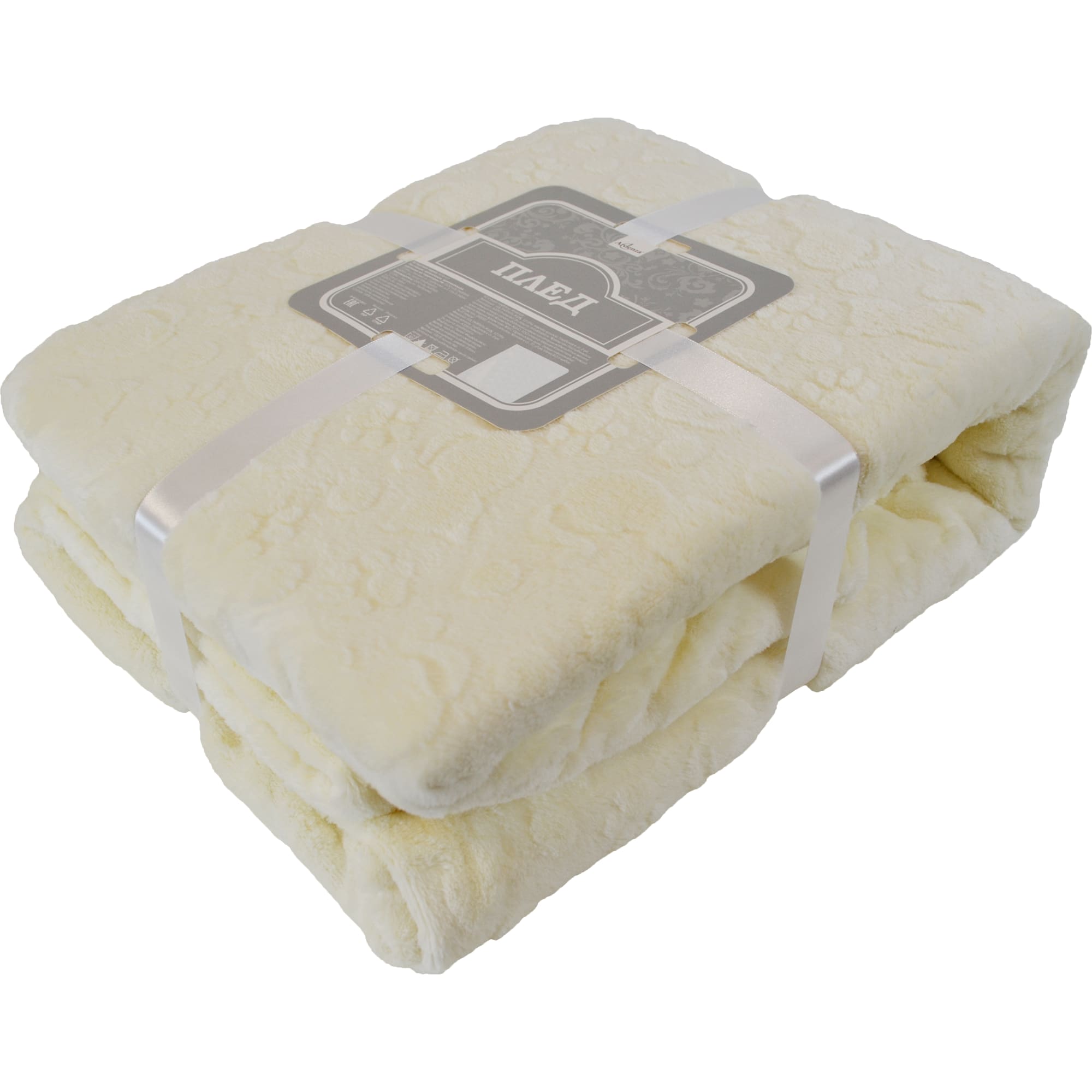 84330539 Плед «» 140x200 см фланель цвет бежевый Котики Santreyd  - Вид №1