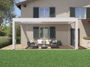 Самонесущая пергола из алюминиевого сплава с подсветкой