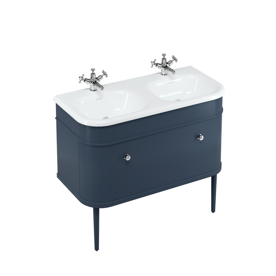 Burlington Chalfont Chalfont 1000мм одинарный ящик - синий без ног (настенный) CH100B 