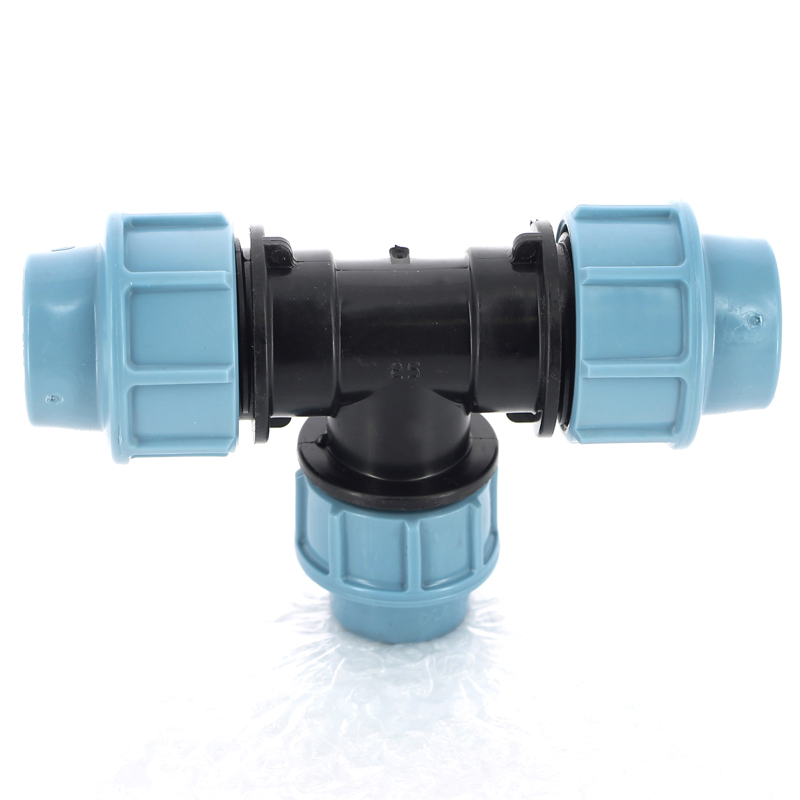 Тройник редукционный обжим для труб ПНД UNIDELTA 32х20х32 1013032020