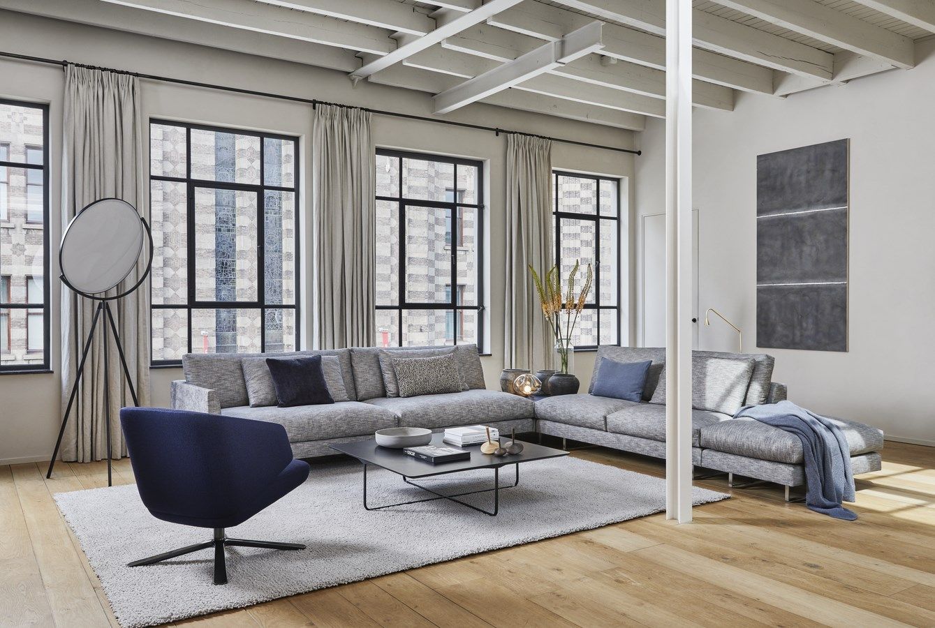 Тканевый диван с полуостровом Montis Axel XL ARCH-00023539 - Вид №1