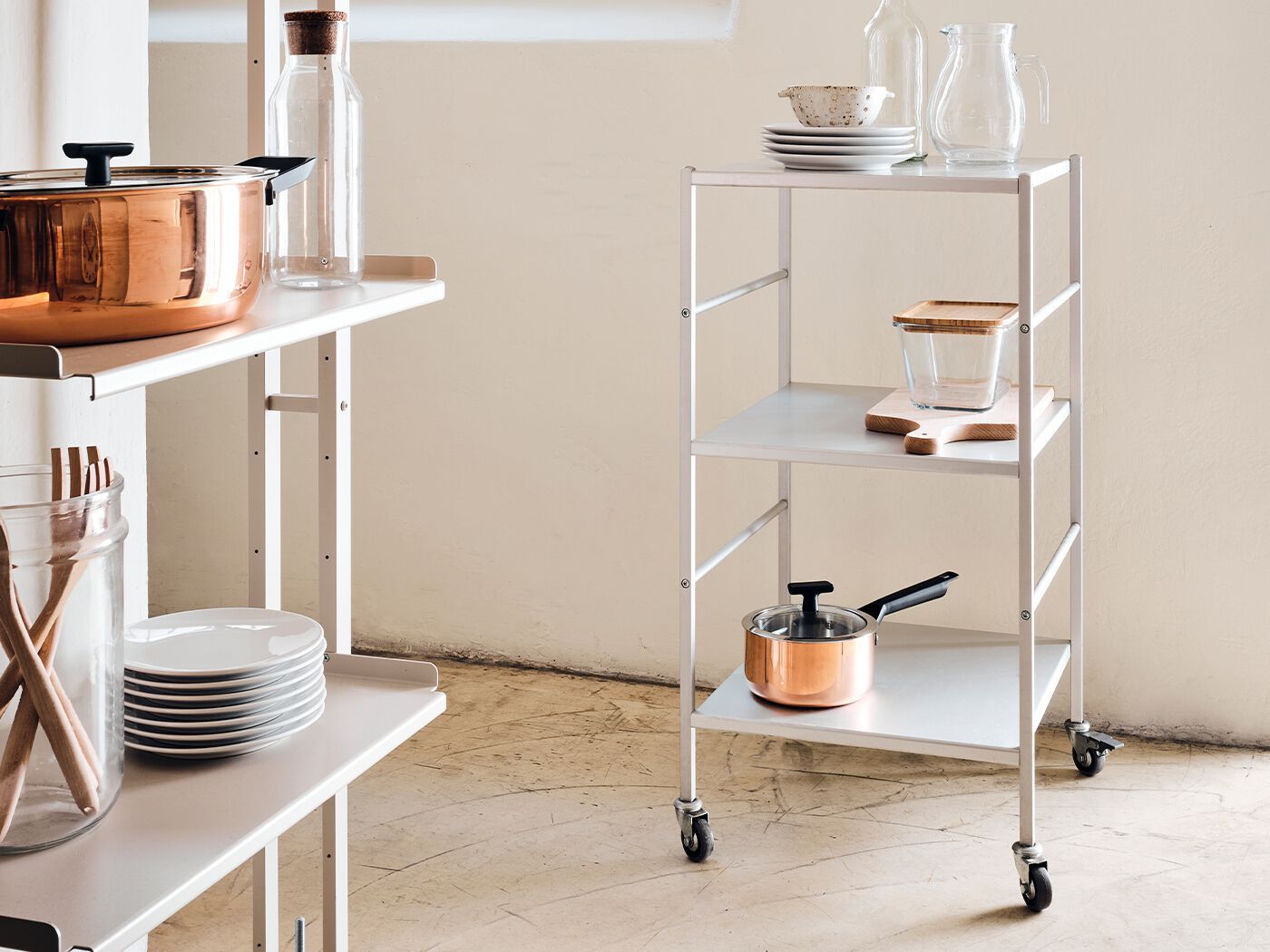 Алюминиевая тележка для еды KRIPTONITE CARRELLO ARCH-00130089