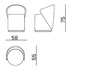 Кожаное кресло Bizzotto Italia Atmosphera ARCH-00112887 - Вид №4