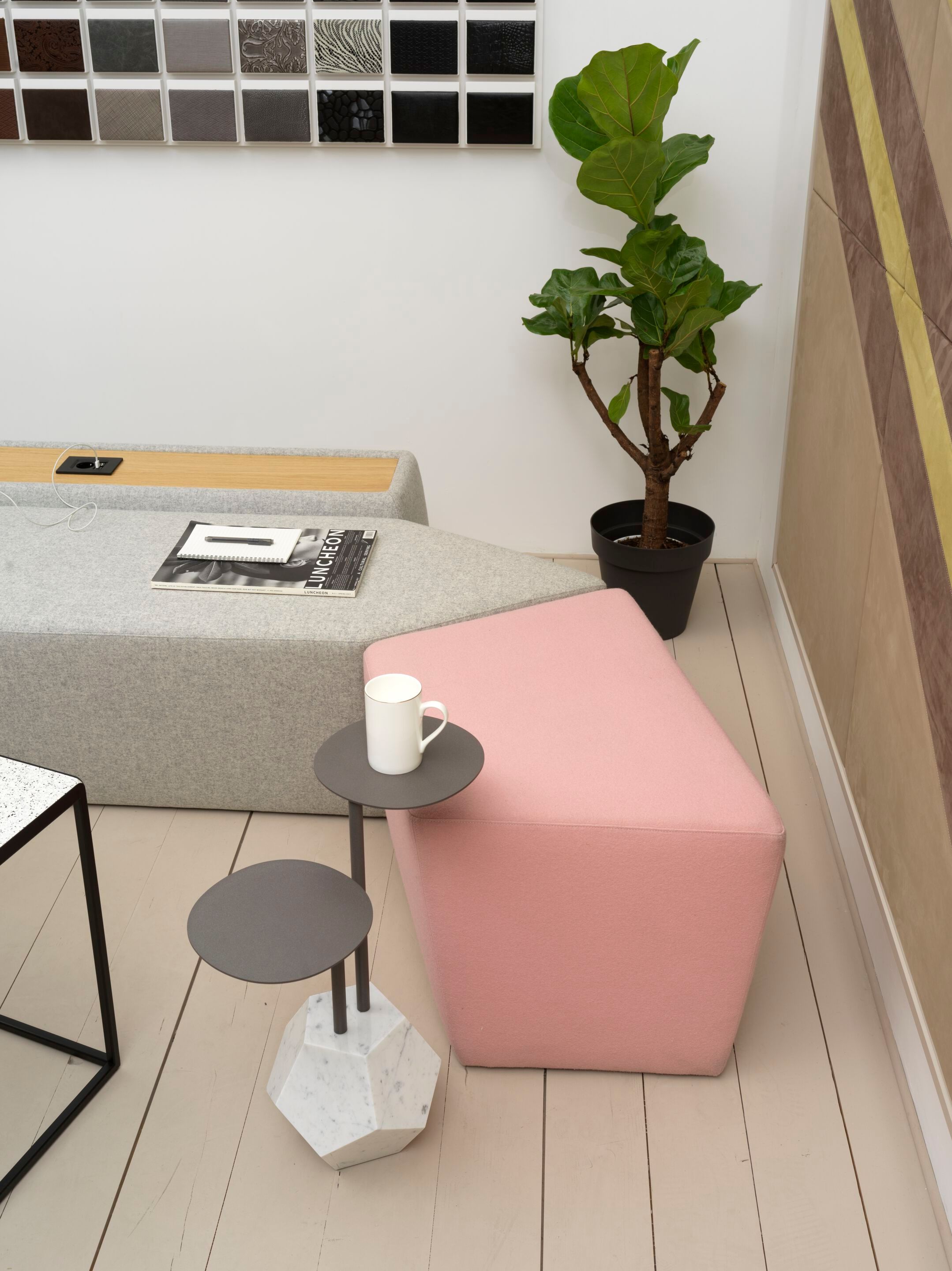 Мягкая скамейка из ткани SITIA Rocks ARCH-00135787 - Вид №12