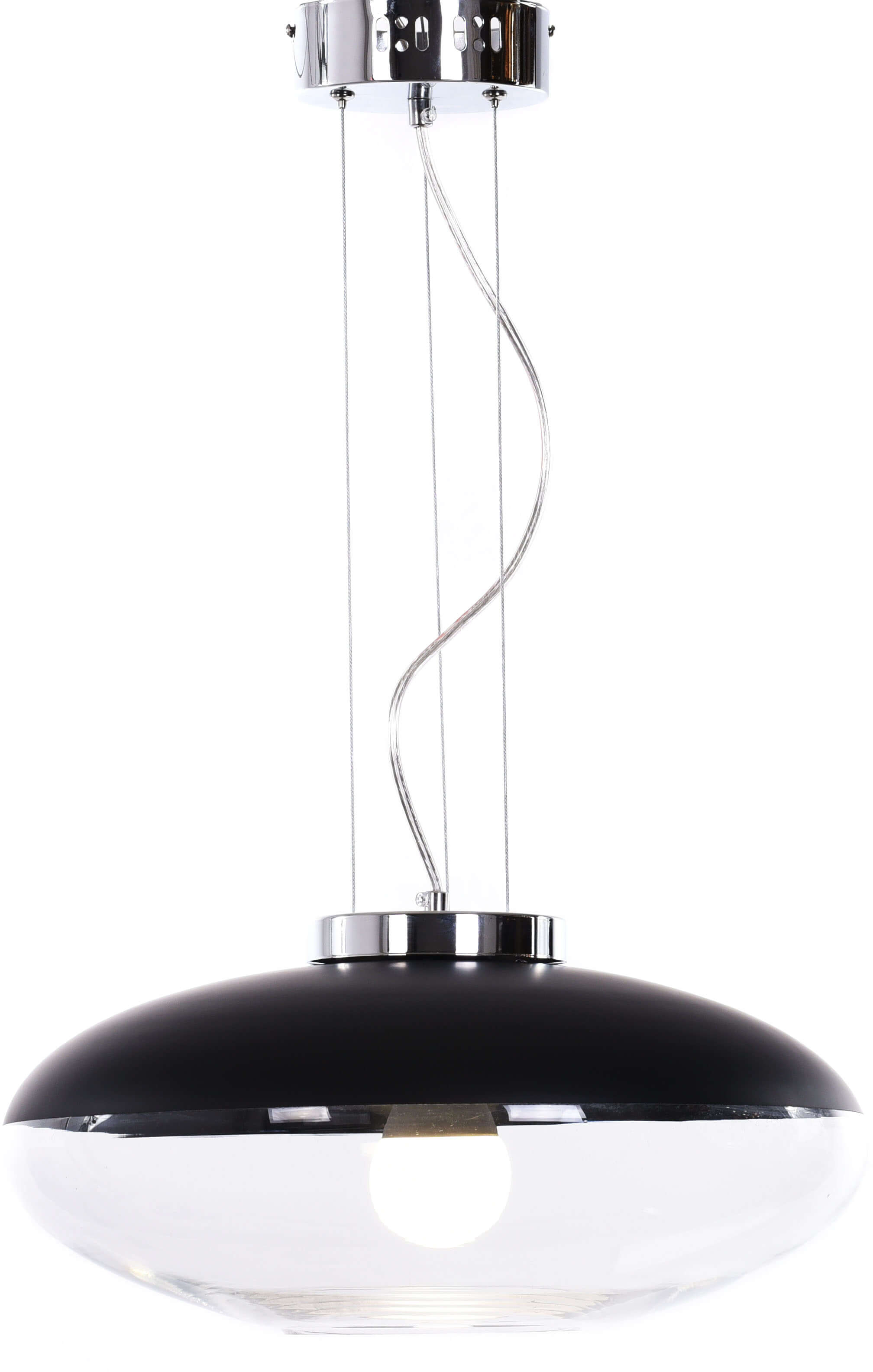 90477543 Светильник подвесной Raveo LDP 6850 BK 1 лампа 3 м² цвет черный STLM-0243377 LUMINA DECO
