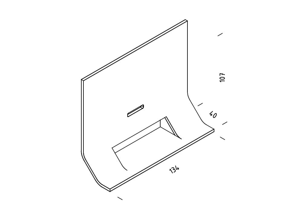 Подвесной ТВ-шкаф Dizzconcept LIR ARCH-00109974 - Вид №5