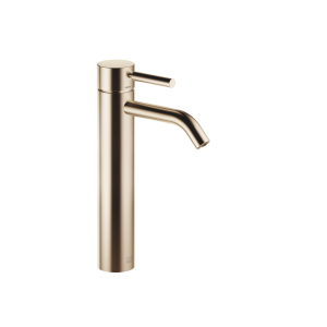 МЕТА Смеситель для раковины, однорычажный, с приподнятым основанием, без донного клапана - Brushed Champagne (22-каратное золото) 33537660-46