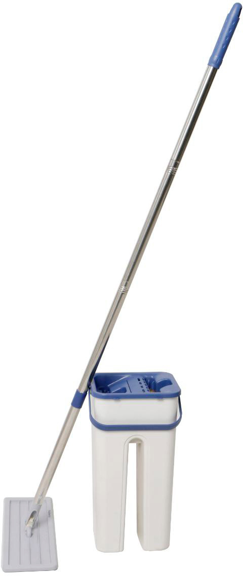91064678 Набор швабра и ведро Ridberg Hand-Free Scrape Mop цвет синий STLM-0464675 RIDBERG HOME