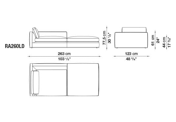 Угловой диван из ткани B&B Italia Ричард ARCH-00040927 - Вид №79