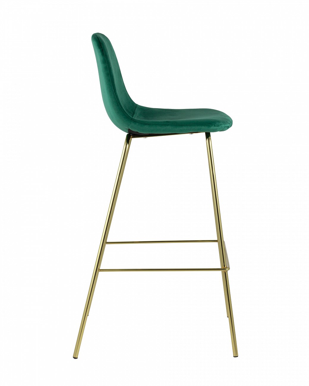 Стул барный со спинкой зеленый с золотыми ножками "Валенсия" STOOL GROUP  00-3881775 Зеленый  - Вид №1
