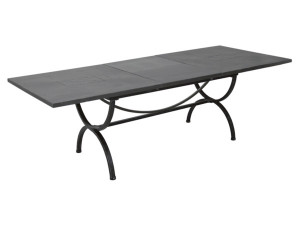 65.00.0308 Раздвижной стол Medici Antik - столешница из кованого железа - 100 x 180/240 Mbm