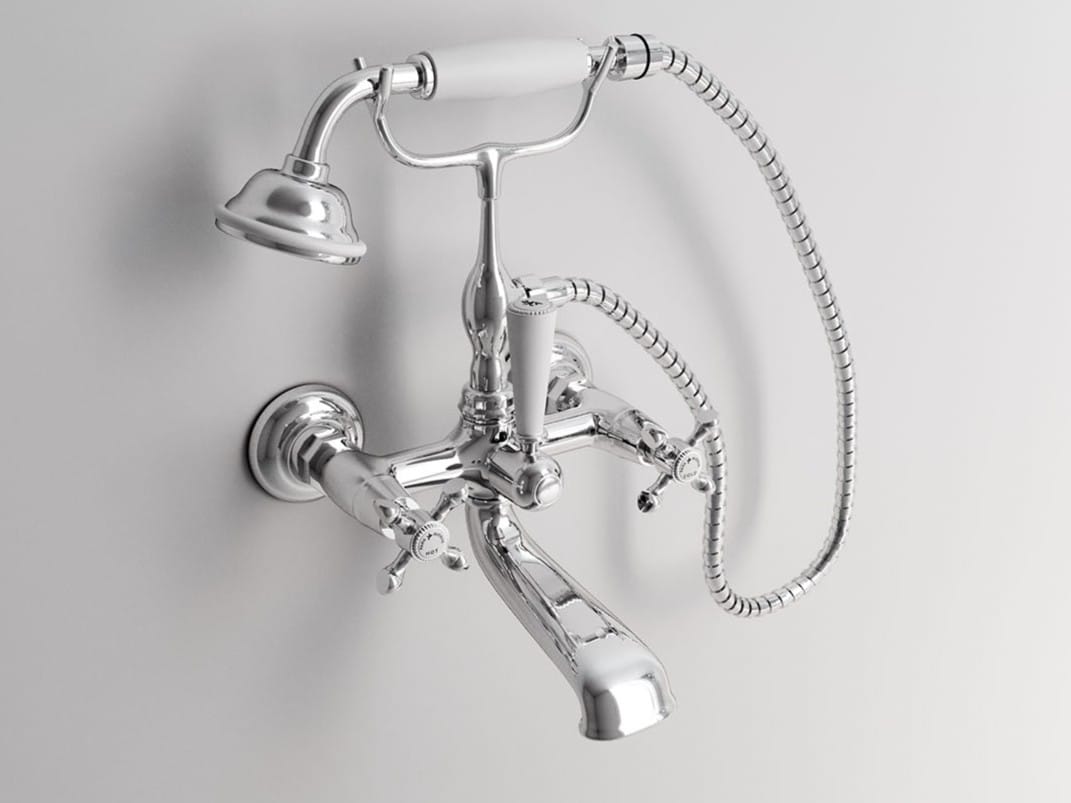 Настенный смеситель для ванны с 2 отверстиями и ручным душем Park Avenue Hopkins ARCH-00135195