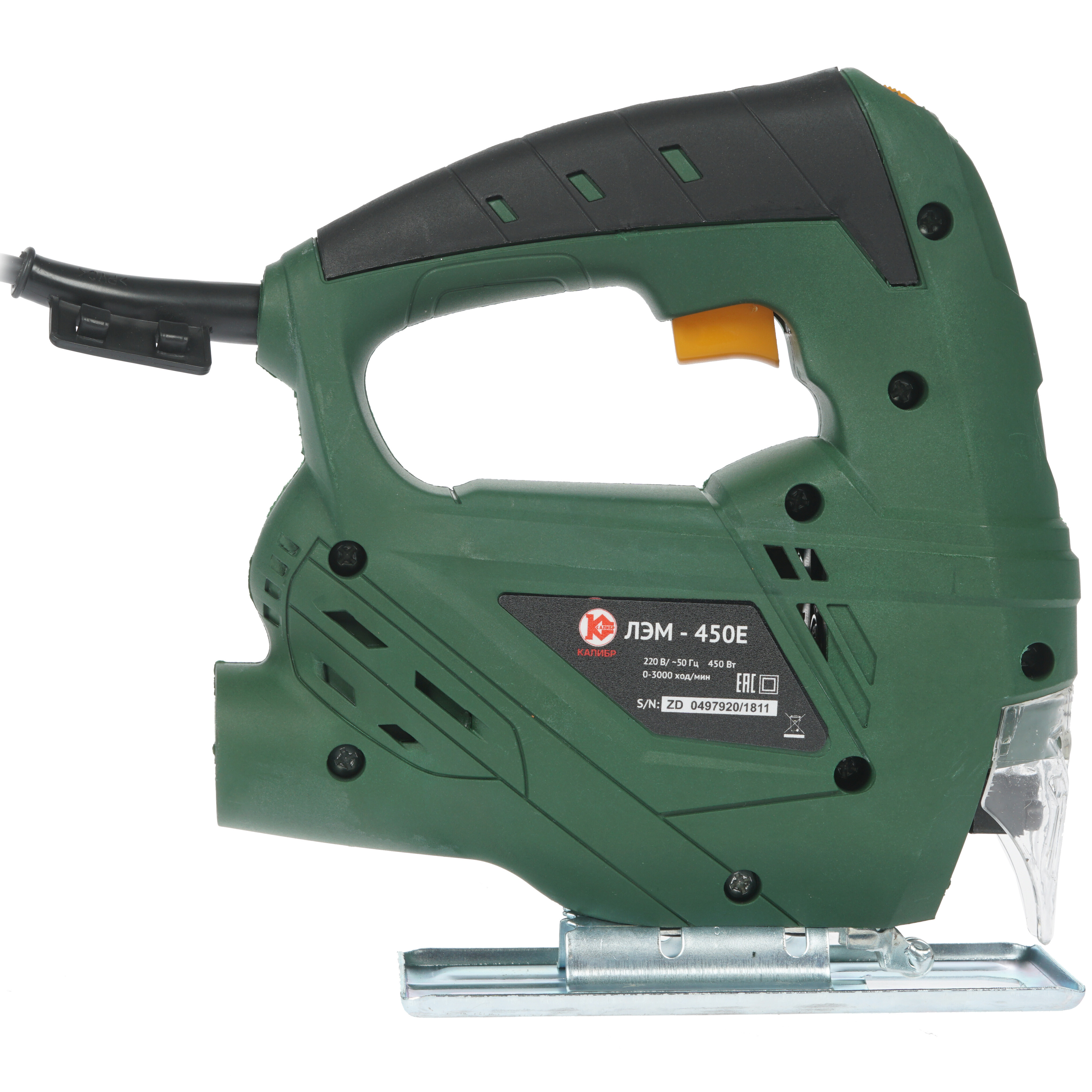Электрический лобзик Калибр ЛЭМ-450Е 7926122 STDN-0008736 - Вид №3