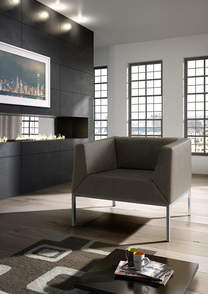 Leyform Огнестойкое кожаное кресло с USB-разъемом Kos 52200 - Вид №3