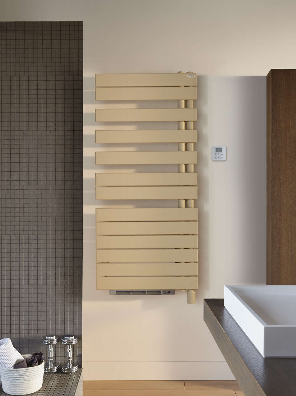 Электрический радиатор TFR100-055IFS Fassane Spa +Air Asymétrique à droite (avec soufflant) Acova 1741  - Вид №1