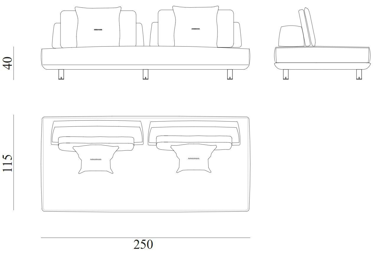 Ткань сад диван Exteta Caprera ARCH-00016629 - Вид №32