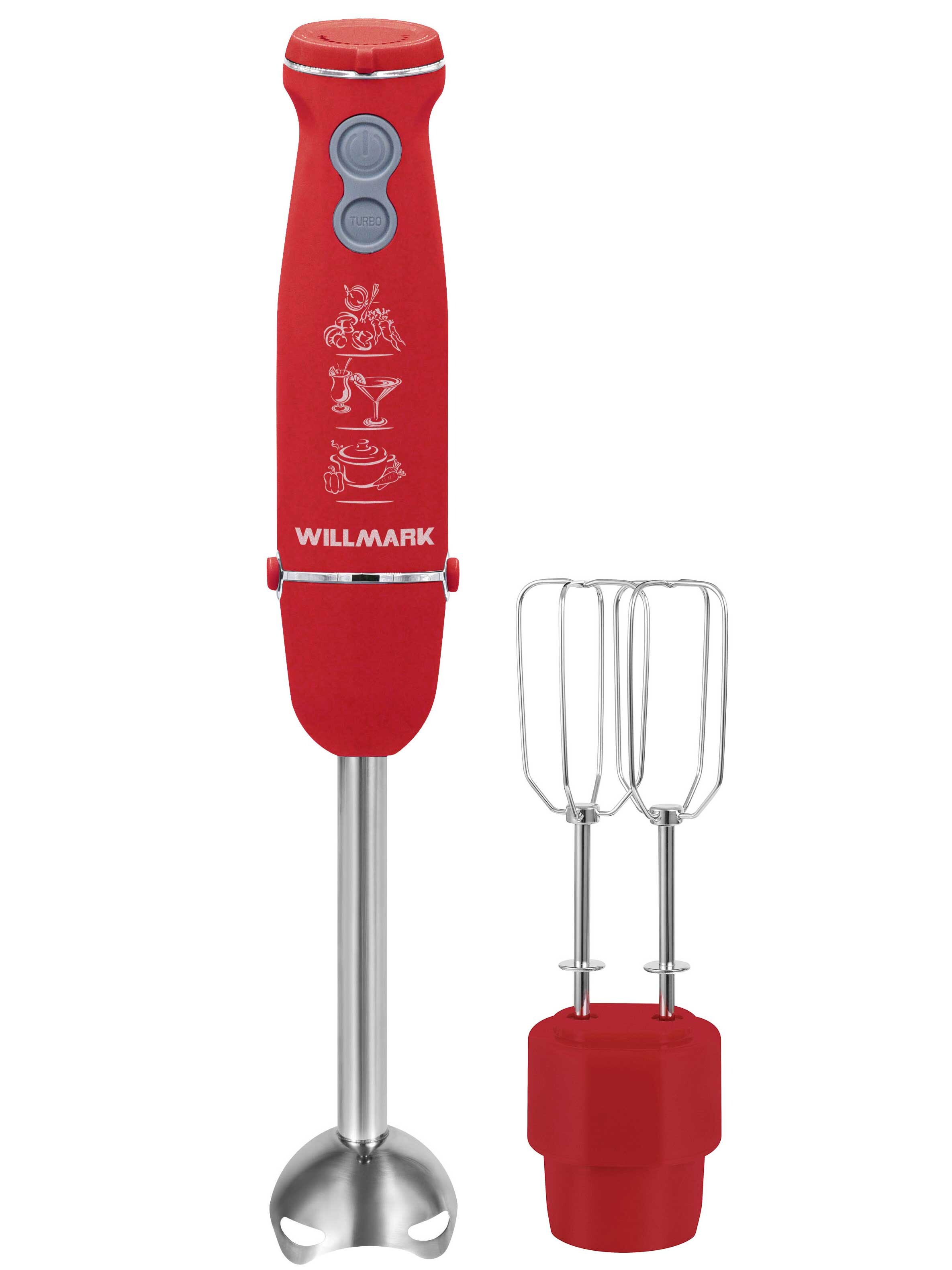 5343342 Блендер погружной WILLMARK WHB-1110RS красный STDN-0118507