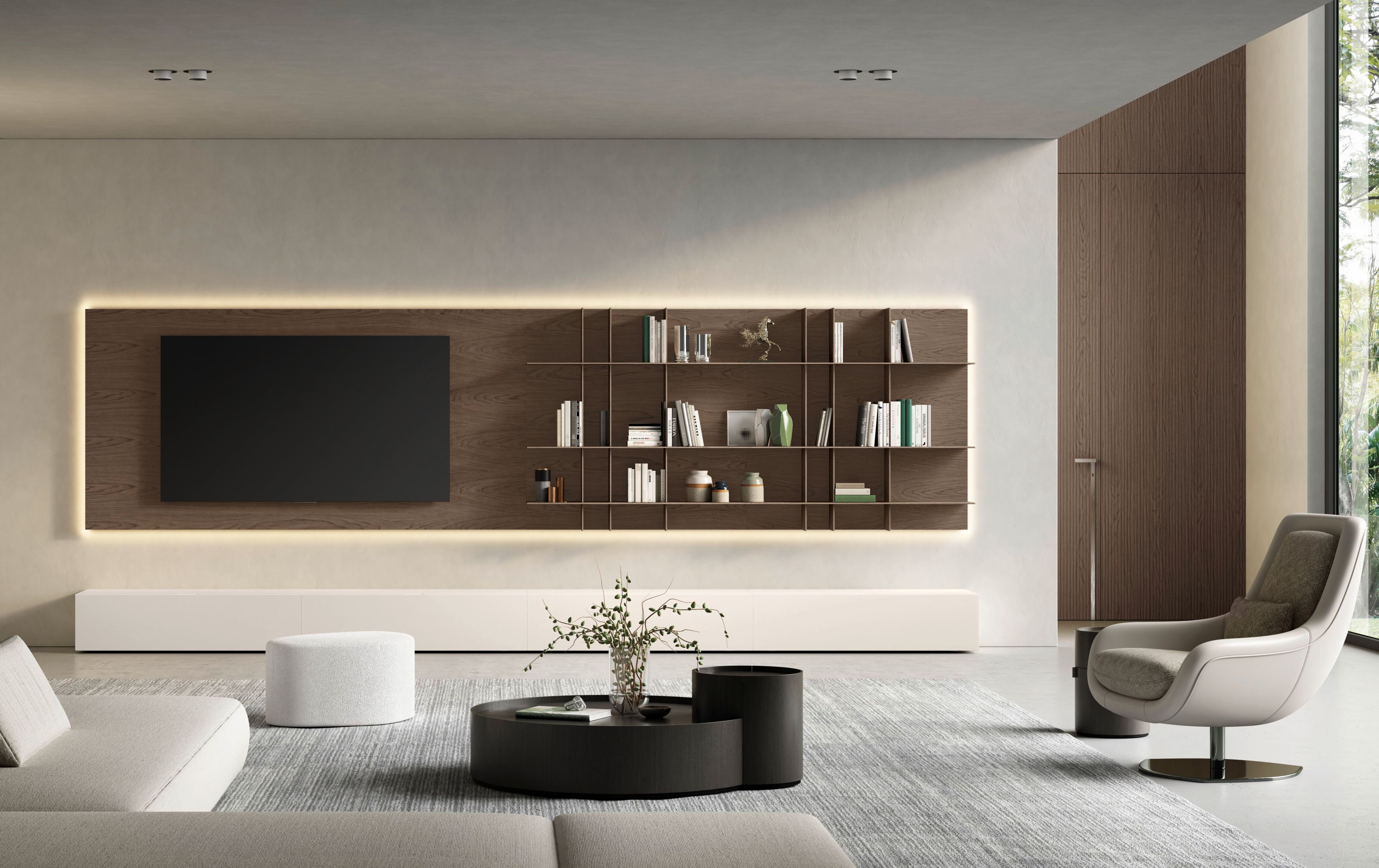 Деревянная оборудованная стена Olivieri CUBE 6 ARCH-00123672 - Вид №5