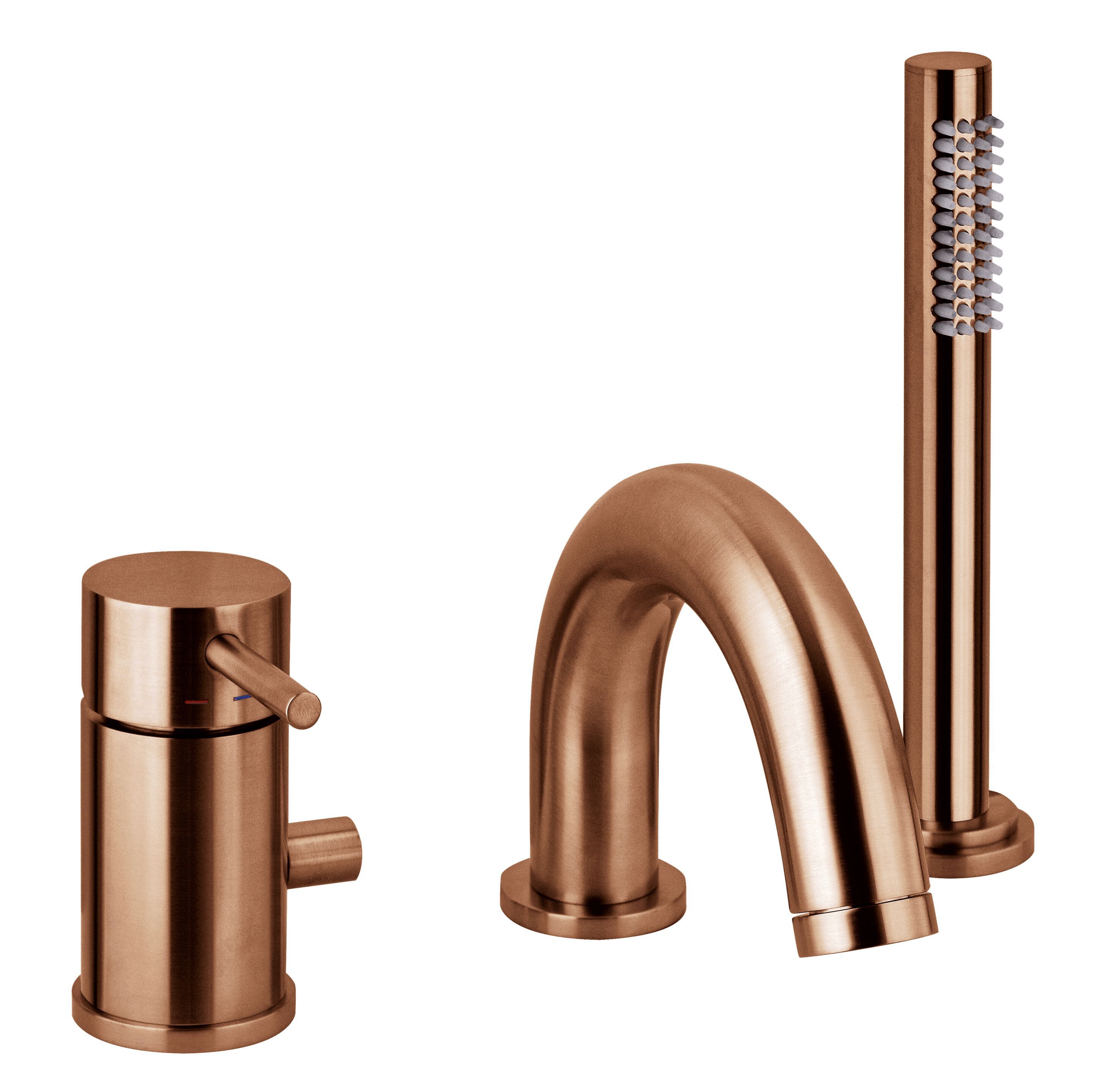 Смеситель для ванны с 3 отверстиями и переключателем RUBINETTERIA PAFFONI Light ARCH-00125293 - Вид №2