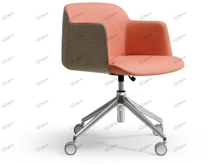 Quinti Sedute Вращающееся офисное кресло из ткани на колесиках Deep sun-id-1429144