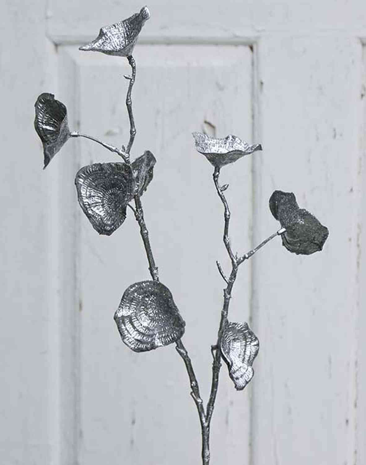 1976 996 a3 Искусственный спрей для листьев с глиттером, 53 см, серебристый H-andreas 