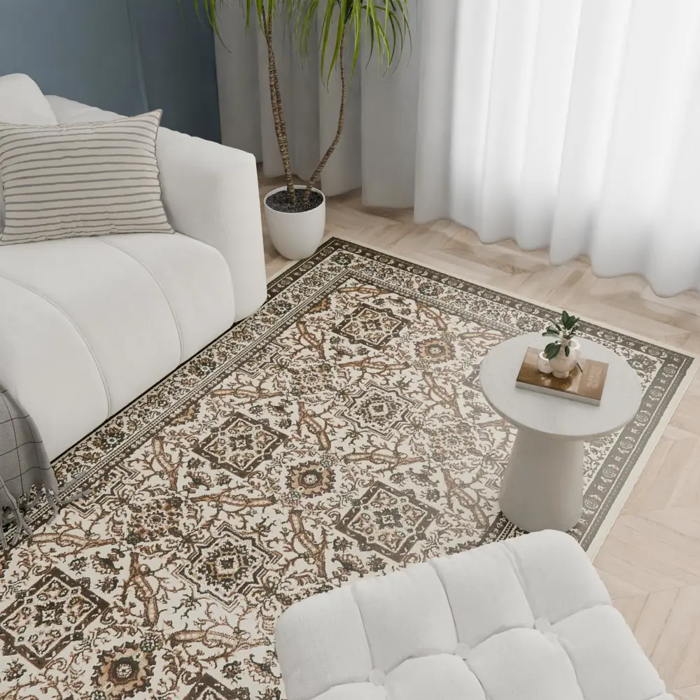 Santreyd Sahara: кремовый ковер 150x230 см для уютного интерьера 89348875 STLM-1042397