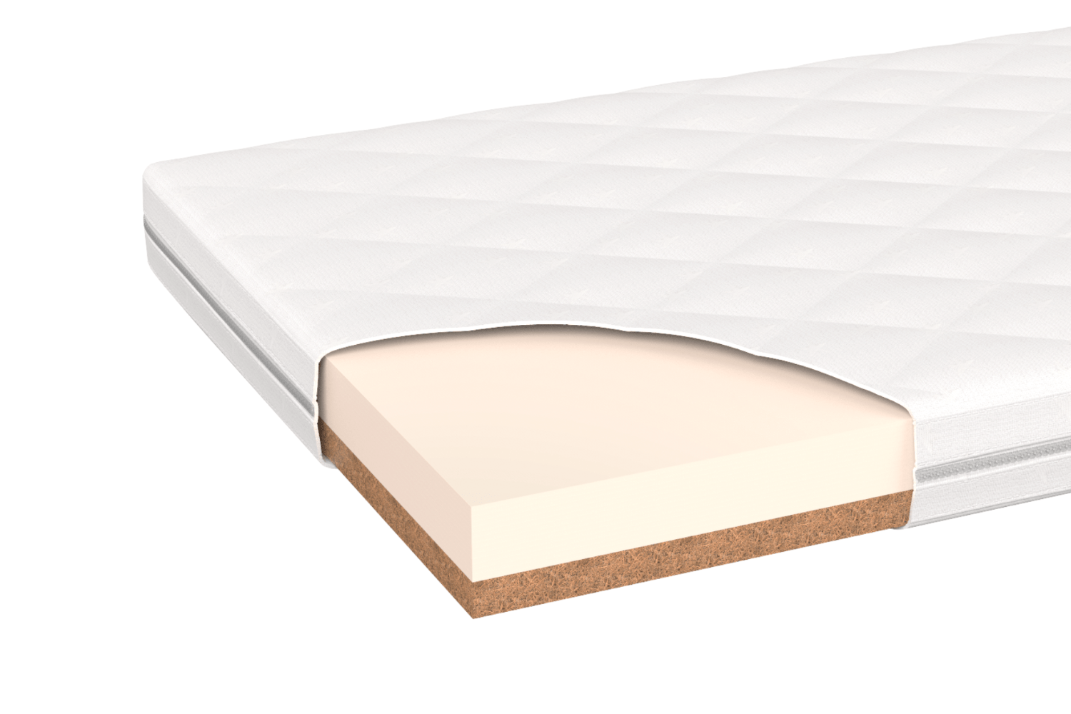 Матрас для кровати-чердака 88х169х9 см Line M кокос/eco-foam ELLIPSE ELLIPSE LINE 00-3951322 Белый Santreyd  - Вид №1