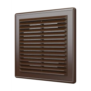 Вентиляционная решетка Fonet 150x150 мм пластик цвет коричневый