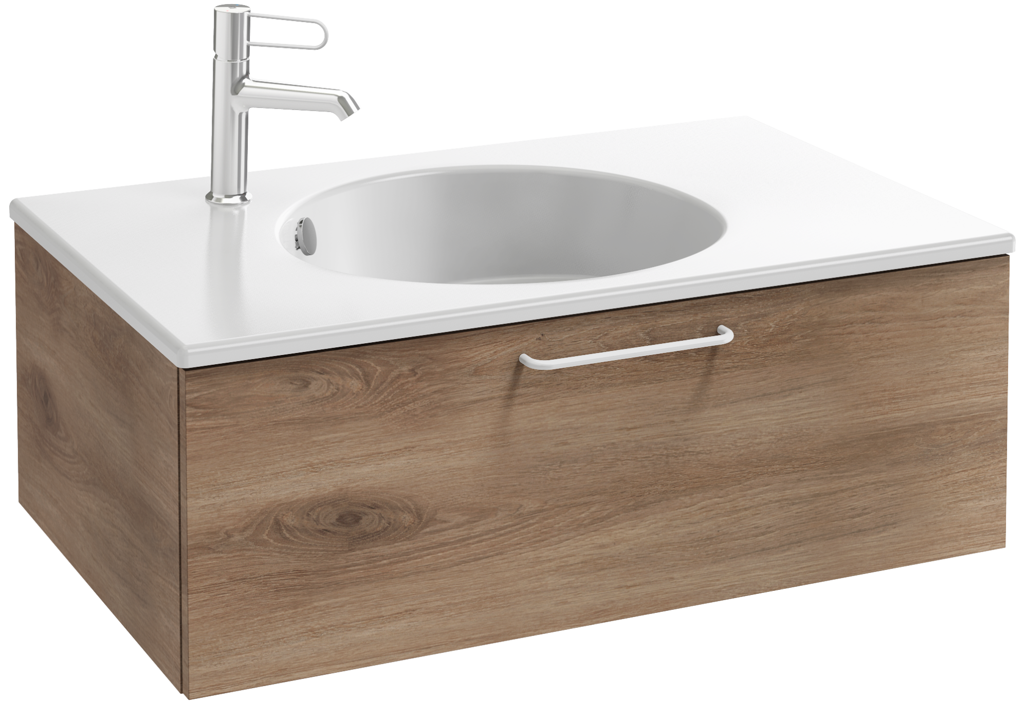 EB2515-R6-NR4 Тумба под столешницу 80 см, 1 ящик, белая ручка JACOB DELAFON ODÉON RIVE GAUCHE ODEON RIVE GAUCHE