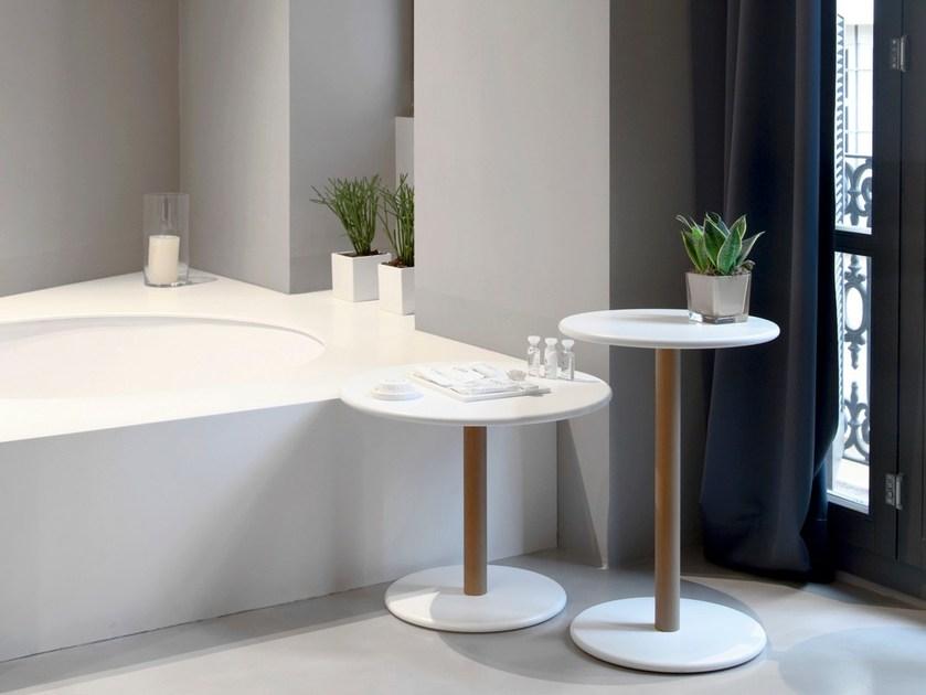 Viccarbe Круглый лакированный журнальный столик из древесных производных в современном стиле Common sun-id-1454847 - Вид №1