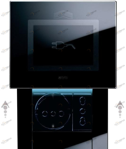 AVE Выдвижная электрическая розетка из стекла Prese a scomparsa 44pvtcs3nal