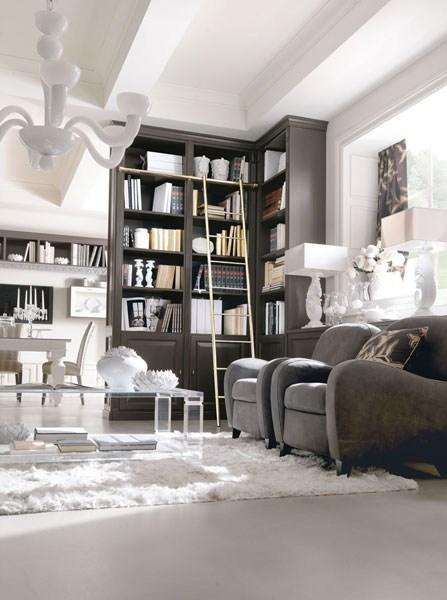 Martini Interiors Книжный шкаф из лакированной древесины на заказ Convivio sun-id-1370684 - Вид №3