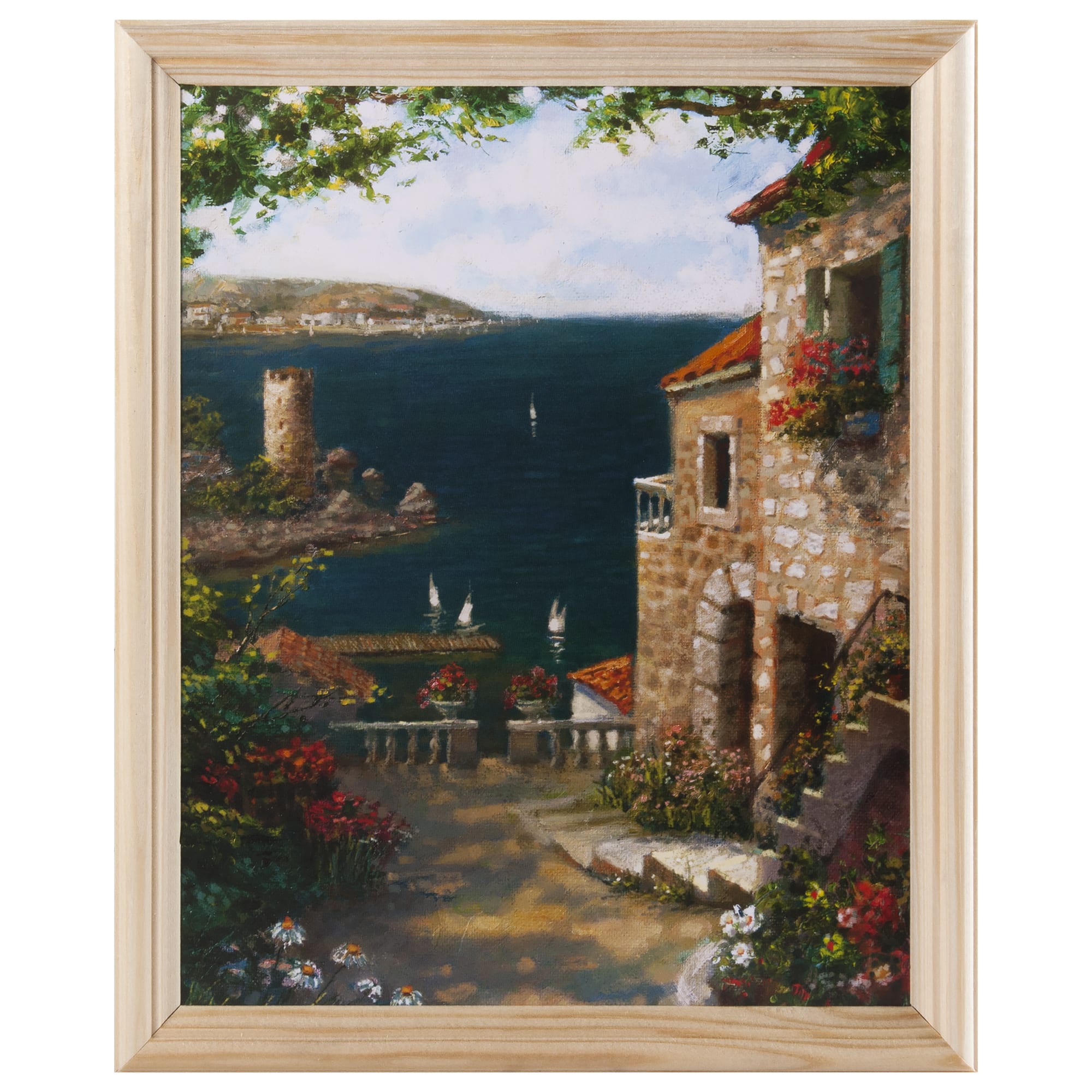 17837561 Постер в раме 20х25 см «Средиземноморский пейзаж» Santreyd 