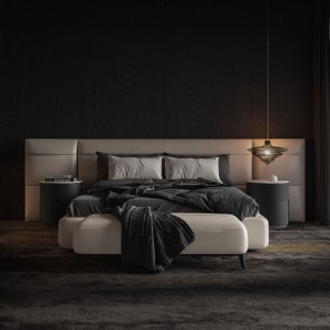 Круглая тумбочка с ящиками