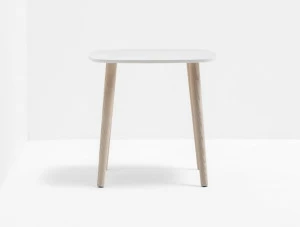 Pedrali Низкий квадратный деревянный журнальный столик по контракту Malmö Mlt_50x50x48/