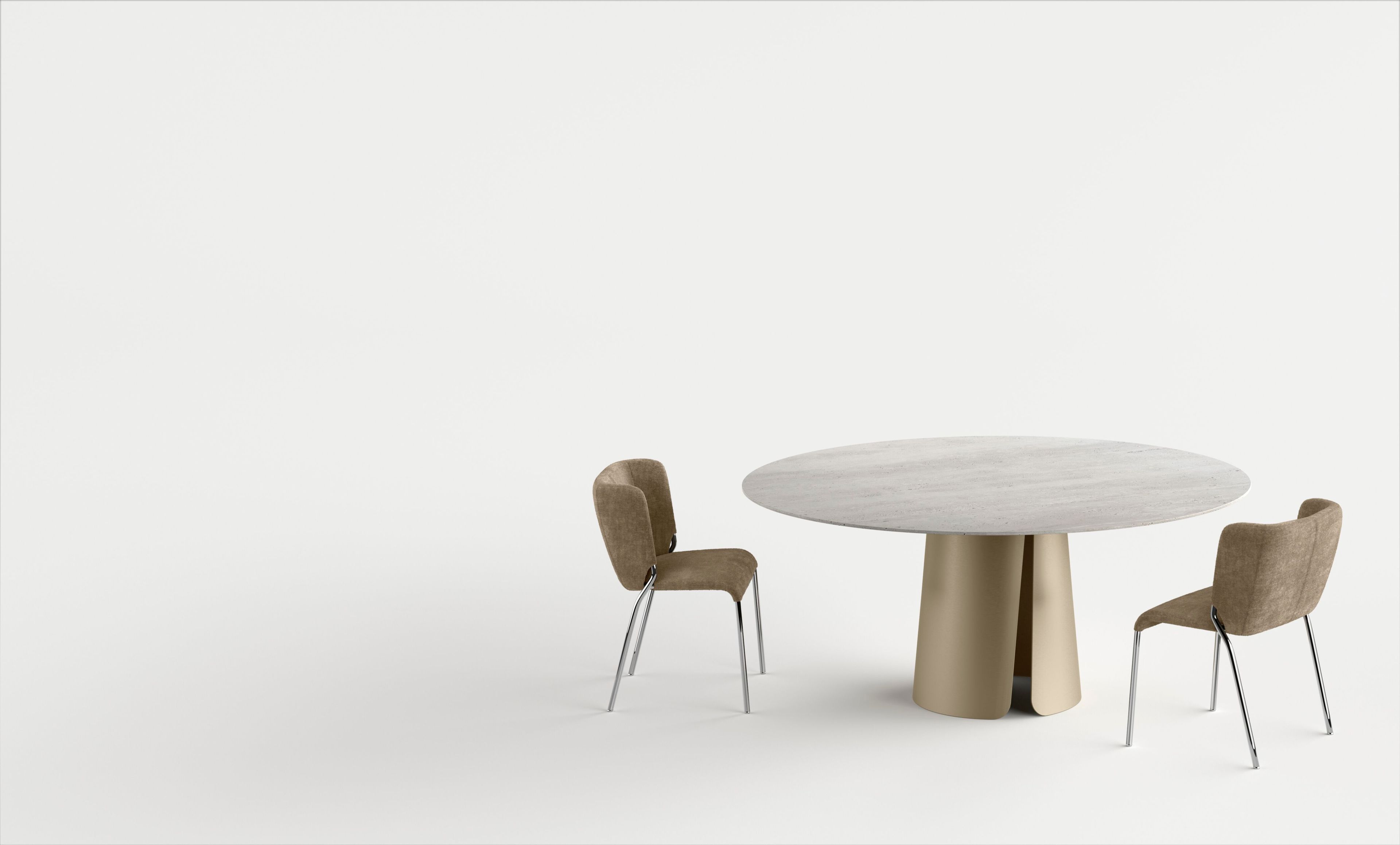 Круглый стол из закаленного стекла Tonelli Design Wiston ARCH-00046832 - Вид №1