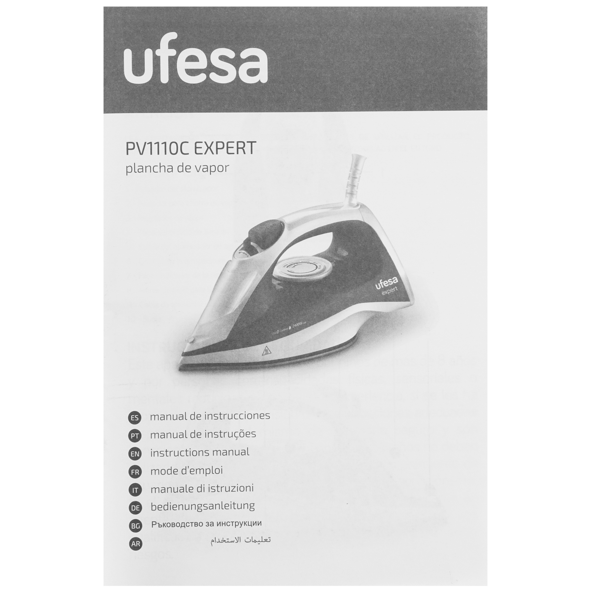 9140841 Утюг UFESA PV1100C EXPERT красный STDN-0037404 - Вид №7