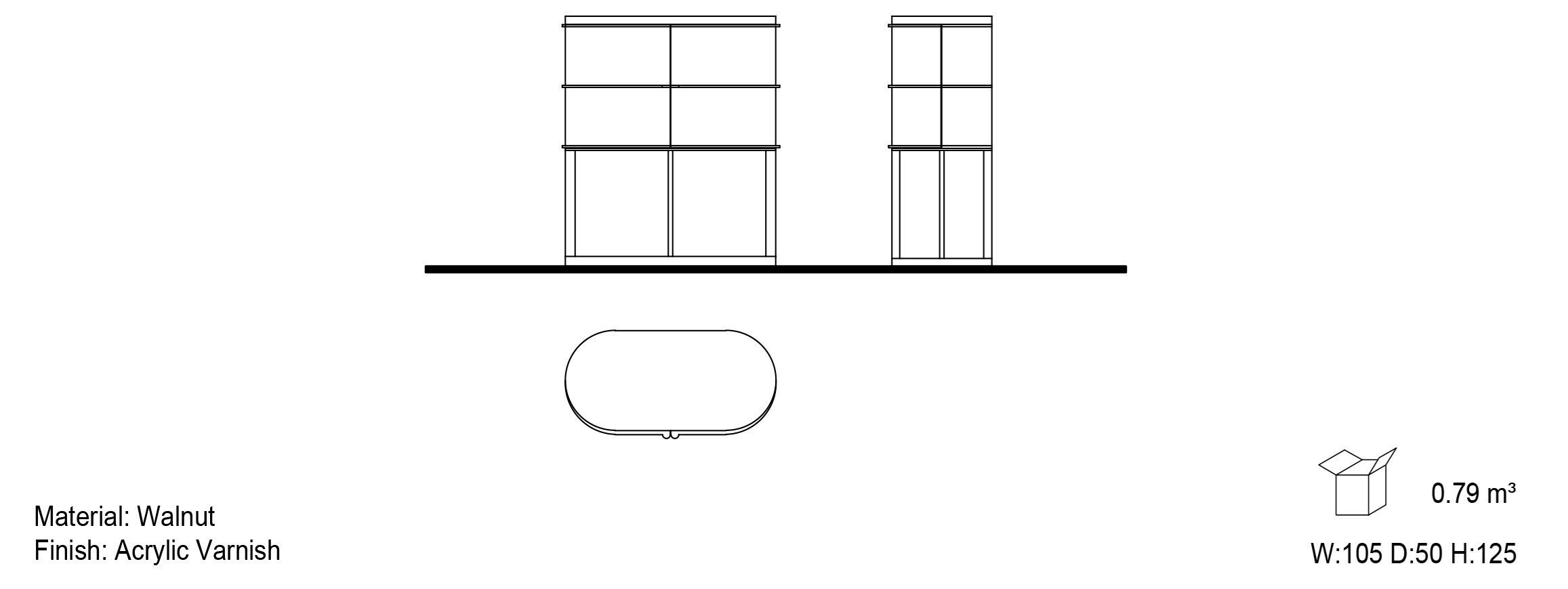 Шкаф из шпона со встроенным освещением Mobi воздух ARCH-00132251 - Вид №2