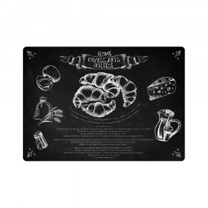 16013 Пластиковая салфетка "KITCHEN AUTHOR" СК «Круассаны с сыром» Арт Бланш