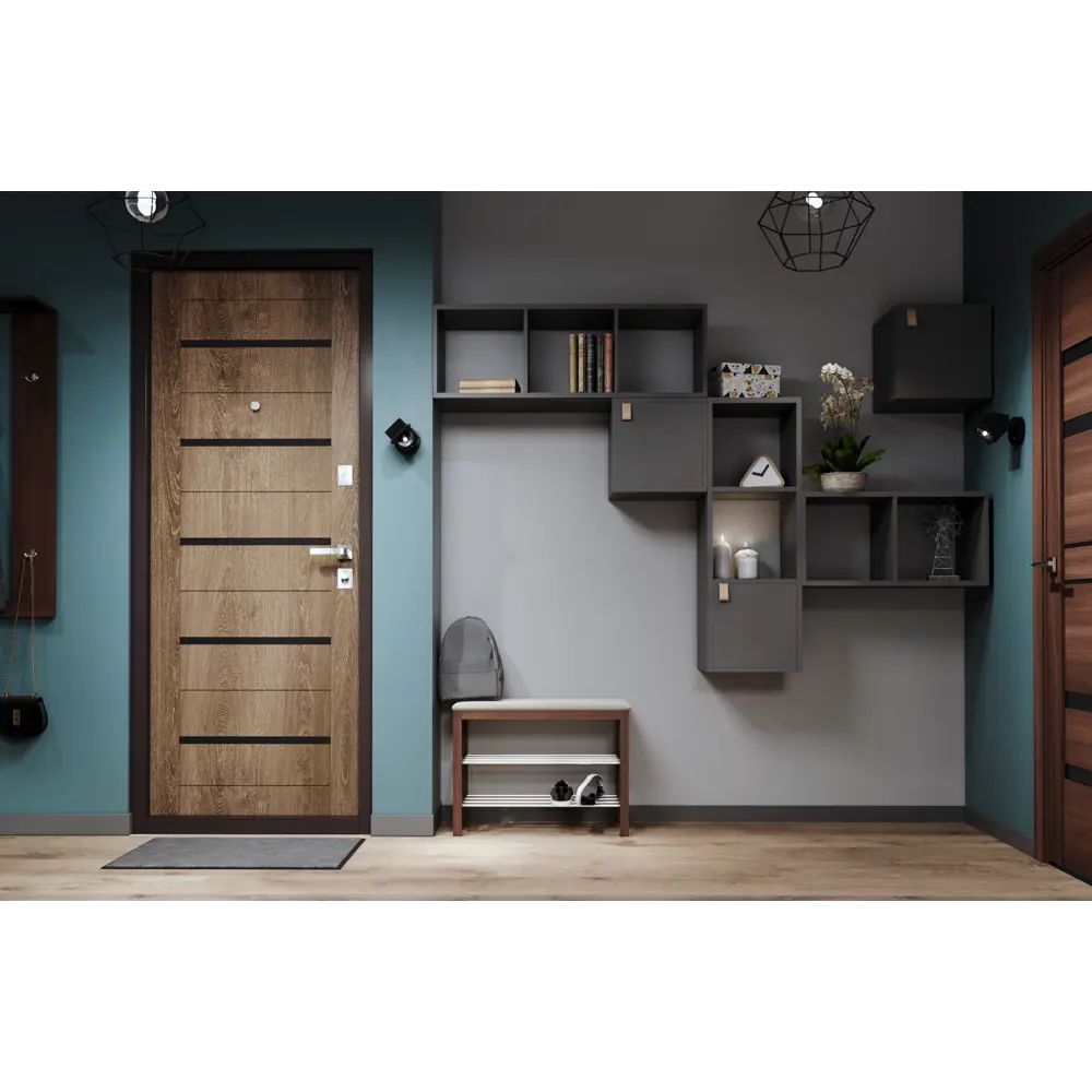 Стеллаж КУБ 2 секции 36х70.5х32 см ЛДСП цвет графит Santreyd STLM-2188185 - Вид №7