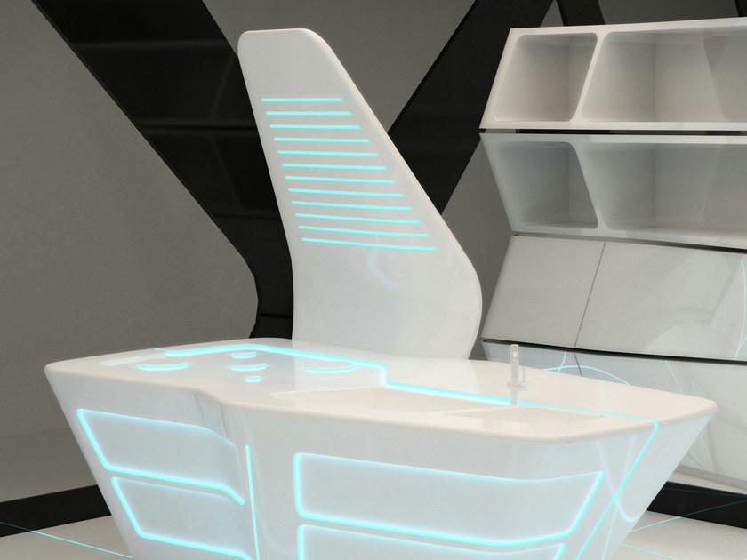 ERNESTOMEDA Кухня из Corian® с островом sun-id-1378528 - Вид №1