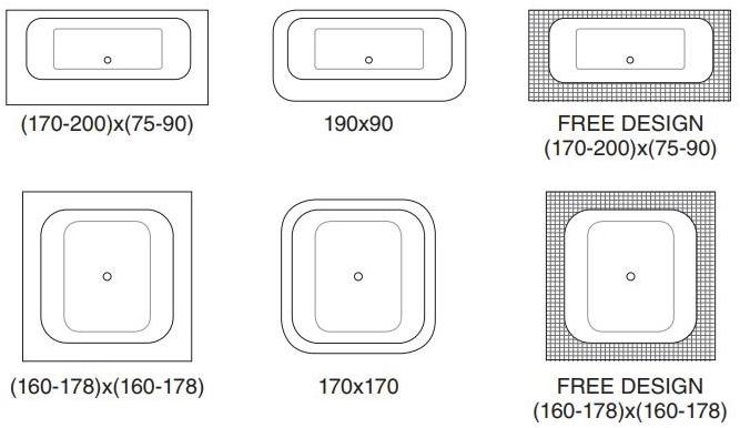 Hidrobox Прямоугольная встроенная ванна Alfa fusion sun-id-1368797 - Вид №3
